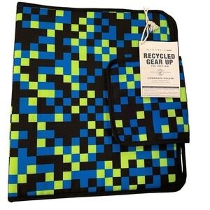 Pottery Barn Teen Recycled Gear Up Collection Neon Pixel Homework Holder